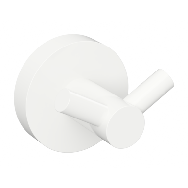 Dvigubas baltos spalvos kabliukas Bemeta White Dvigubas baltos spalvos kabliukas Bemeta White