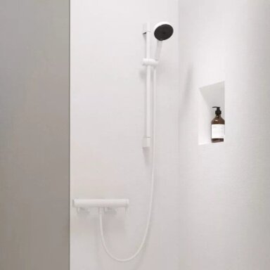 Vienos svirties dušo maišytuvas Hansgrohe Tecturis E, balta matinė Vienos svirties dušo maišytuvas Hansgrohe Tecturis E, balta matinė