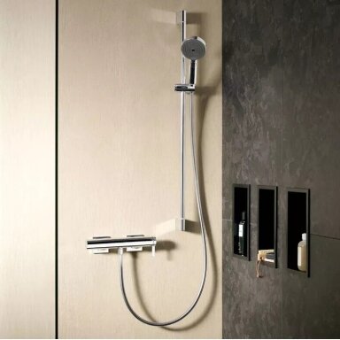 Vienos svirties dušo maišytuvas Hansgrohe Tecturis E, chromas Vienos svirties dušo maišytuvas Hansgrohe Tecturis E, chromas