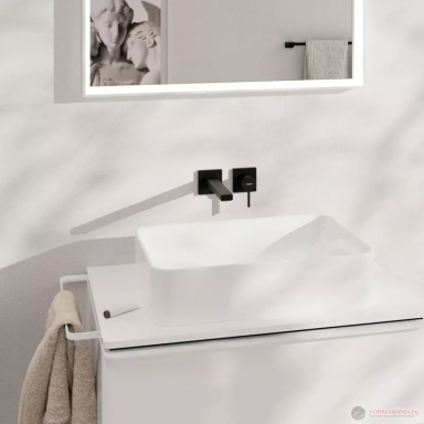 Vienos svirties praustuvo maišytuvas Hansgrohe Tecturis E 22,5 cm, juoda matinė Vienos svirties praustuvo maišytuvas Hansgrohe Tecturis E 22,5 cm, juoda matinė