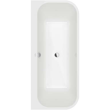 Villeroy & Boch Architectura prie sienos glaudžiama stačiakampė vonia, 170x75cm, balta Villeroy & Boch Architectura prie sienos glaudžiama stačiakampė vonia, 170x75cm, balta