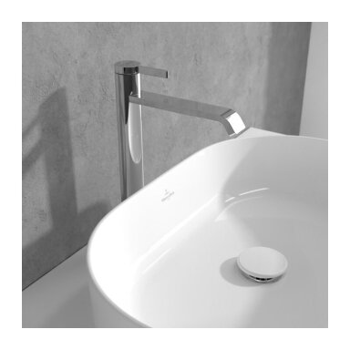 Villeroy & Boch Dawn Tall maišytuvas praustuvui, su lenktu snapeliu, be dugno vožtuvo, pasirenkama spalva Villeroy & Boch Dawn Tall maišytuvas praustuvui, su lenktu snapeliu, be dugno vožtuvo, pasirenkama spalva