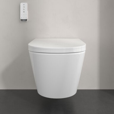 Villeroy & Boch ViClean Tivo pakabinamas išmanus klozetas su DirectFlush Villeroy & Boch ViClean Tivo pakabinamas išmanus klozetas su DirectFlush