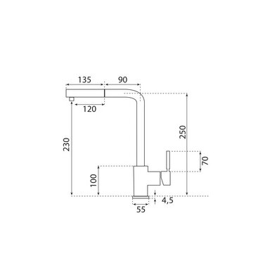 Villeroy&Boch maišytuvas plautuvei Steel Shower, nerūdijančio plieno spalva ir ištraukiama žarna. Villeroy&Boch maišytuvas plautuvei Steel Shower, nerūdijančio plieno spalva ir ištraukiama žarna.