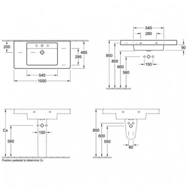 Villeroy&Boch praustuvas 1000x485 Omnia Architectura 61161001 Villeroy&Boch praustuvas 1000x485 Omnia Architectura 61161001