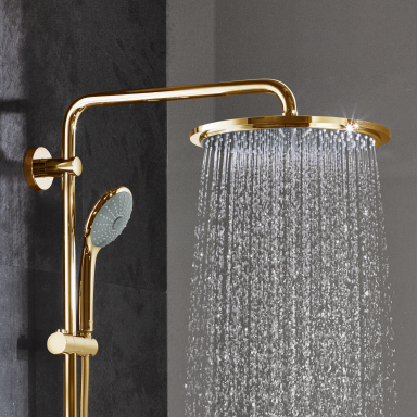 Virštinkinė dušo sistema Grohe Euphoria 310 aukso spalvos Virštinkinė dušo sistema Grohe Euphoria 310 aukso spalvos