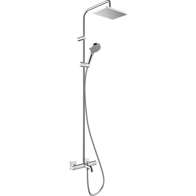 Virštinkinis dušo/vonios komplektas su termostatiniu maišytuvu Hansgrohe Vernis Shape Virštinkinis dušo/vonios komplektas su termostatiniu maišytuvu Hansgrohe Vernis Shape