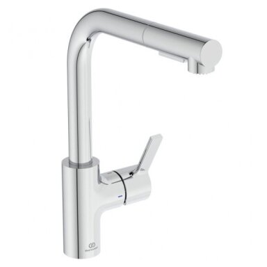 Virtuvinis L formos maišytuvas Ideal Standard Gusto BD420, su ištraukiama žarna, pasirenkama spalva Virtuvinis L formos maišytuvas Ideal Standard Gusto BD420, su ištraukiama žarna, pasirenkama spalva