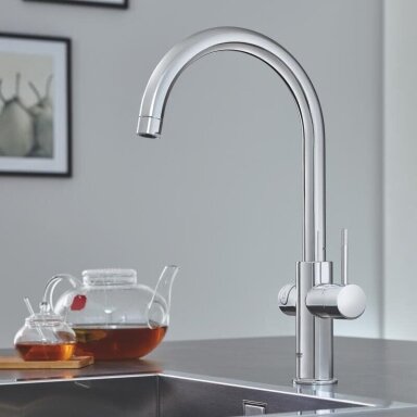 Virtuvinis maišytuvas su vandens šildytuvu ir filtru Grohe RED DUO
