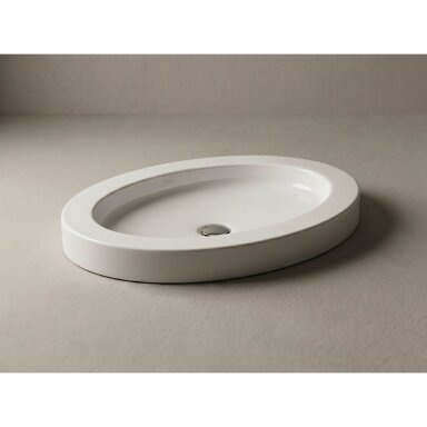 Vispool Oval įleidžiamas praustuvas 700x450 mm