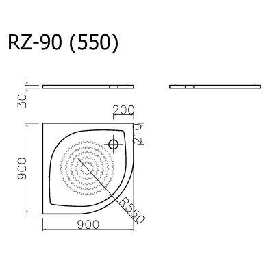 Vispool Relax baltas padėklas RZ-90 Vispool Relax baltas padėklas RZ-90