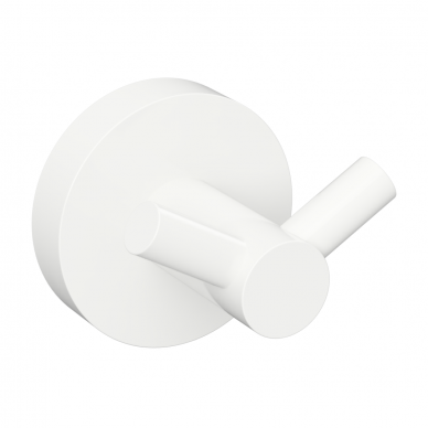 Dvigubas baltos spalvos kabliukas Bemeta White