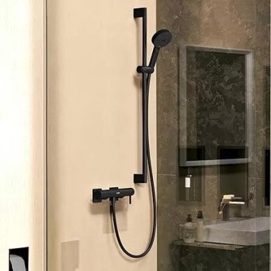 Vienos svirties dušo maišytuvas Hansgrohe Tecturis E, juoda matinė 1 Vienos svirties dušo maišytuvas Hansgrohe Tecturis E, juoda matinė 1