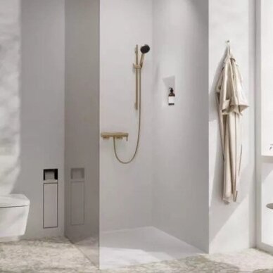 Vienos svirties dušo maišytuvas Hansgrohe Tecturis E, šlifuota bronza 1 Vienos svirties dušo maišytuvas Hansgrohe Tecturis E, šlifuota bronza 1