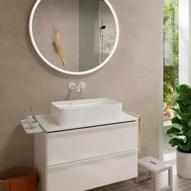 Vienos svirties praustuvo maišytuvas Hansgrohe Tecturis S 16,5 cm, balta matinė 3