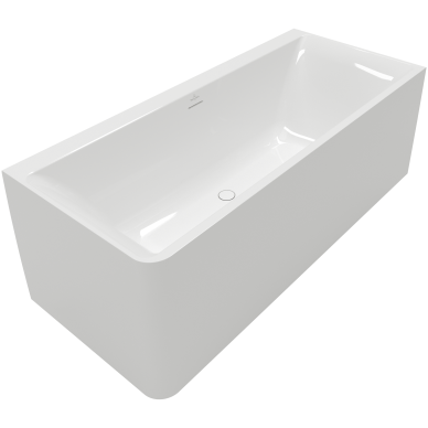 Villeroy & Boch Subway 3.0 prie sienos glaudžiama akrilinė vonia, 180x80 cm, balta, dešinė 3