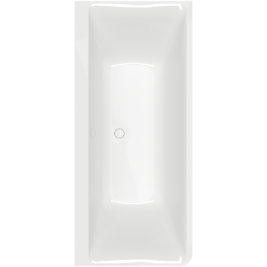 Villeroy & Boch Subway 3.0 prie sienos glaudžiama akrilinė vonia, 180x80 cm, balta, dešinė 2