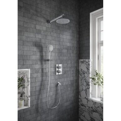 Villeroy & Boch Universal Showers lietaus dušo galva, apvali, (chromas, 200 mm) 4