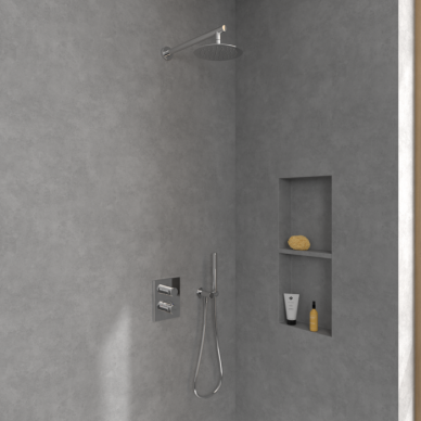 Villeroy & Boch Universal Showers lietaus dušo galva, apvali, (chromas, 200 mm) 2
