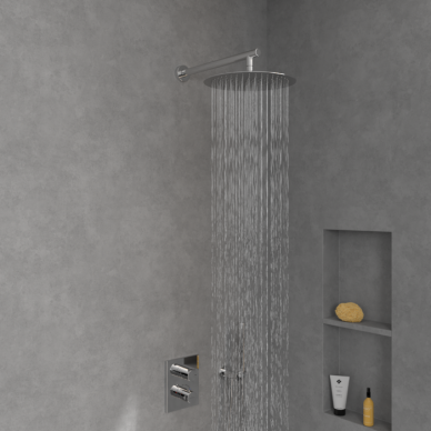 Villeroy & Boch Universal Showers lietaus dušo galva, apvali, (chromas, 300 mm) 1 Villeroy & Boch Universal Showers lietaus dušo galva, apvali, (chromas, 300 mm) 1