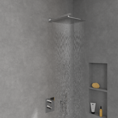 Villeroy & Boch Universal Showers lietaus dušo galva, kvadratinė, (chromas, 300 mm) 1