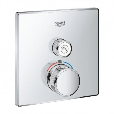 Virštinkinė dušo maišytuvo Grohtherm SmartControl dalis, chromas Virštinkinė dušo maišytuvo Grohtherm SmartControl dalis, chromas