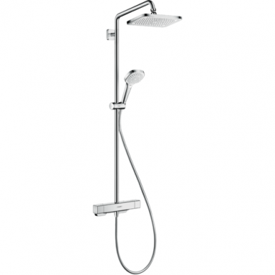 Virštinkinė termostatinė dušo sistema Hansgrohe Croma E Showerpipe 280 1jet Virštinkinė termostatinė dušo sistema Hansgrohe Croma E Showerpipe 280 1jet