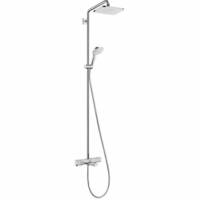 Virštinkinė termostatinė dušo/vonios sistema Hansgrohe Croma E Showerpipe 280 1jet