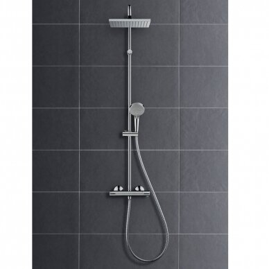 Virštinkinė termostatinė dušo sistema Hansgrohe Vernis Shape 230 1 Jet 1 Virštinkinė termostatinė dušo sistema Hansgrohe Vernis Shape 230 1 Jet 1