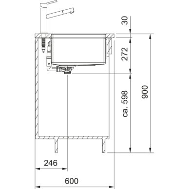 Virtuvės plautuvė Franke BXM 210/110-50, F-Inox antracitas 4