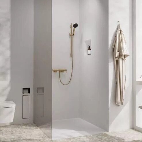 Vienos svirties dušo maišytuvas Hansgrohe Tecturis E, šlifuota bronza 1