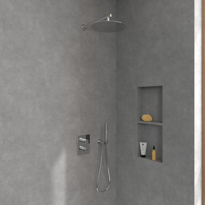 Villeroy & Boch Universal Showers lietaus dušo galva, apvali, (chromas, 300 mm) 2