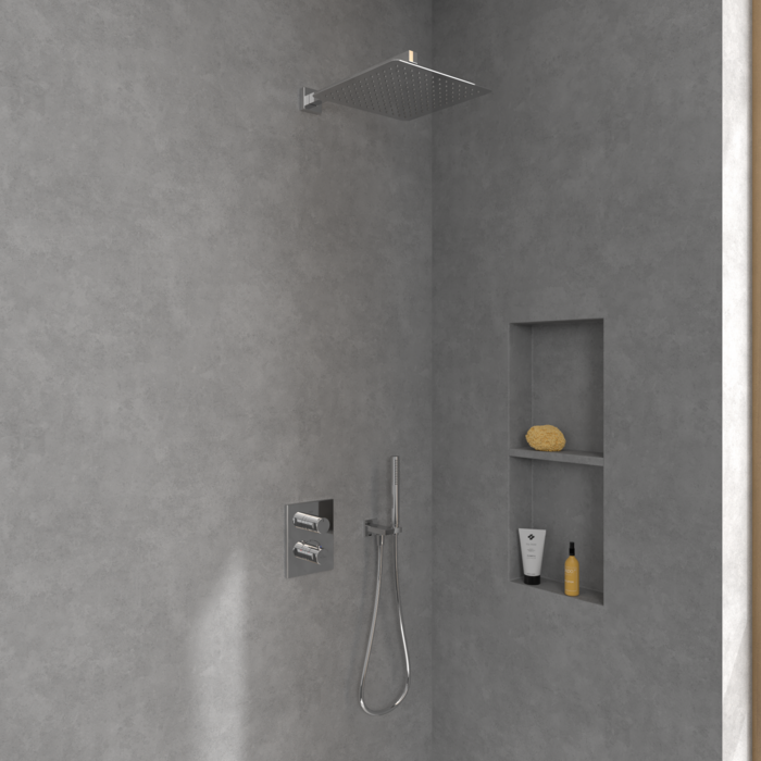 Villeroy & Boch Universal Showers lietaus dušo galva, kvadratinė, (chromas, 300 mm) 2 Villeroy & Boch Universal Showers lietaus dušo galva, kvadratinė, (chromas, 300 mm) 2
