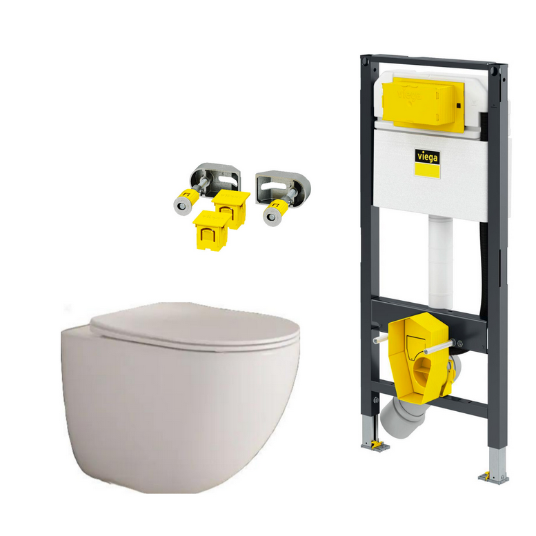 VIEGA + RAVAK pakabinamas WC komplektas VIEGA + RAVAK pakabinamas WC komplektas