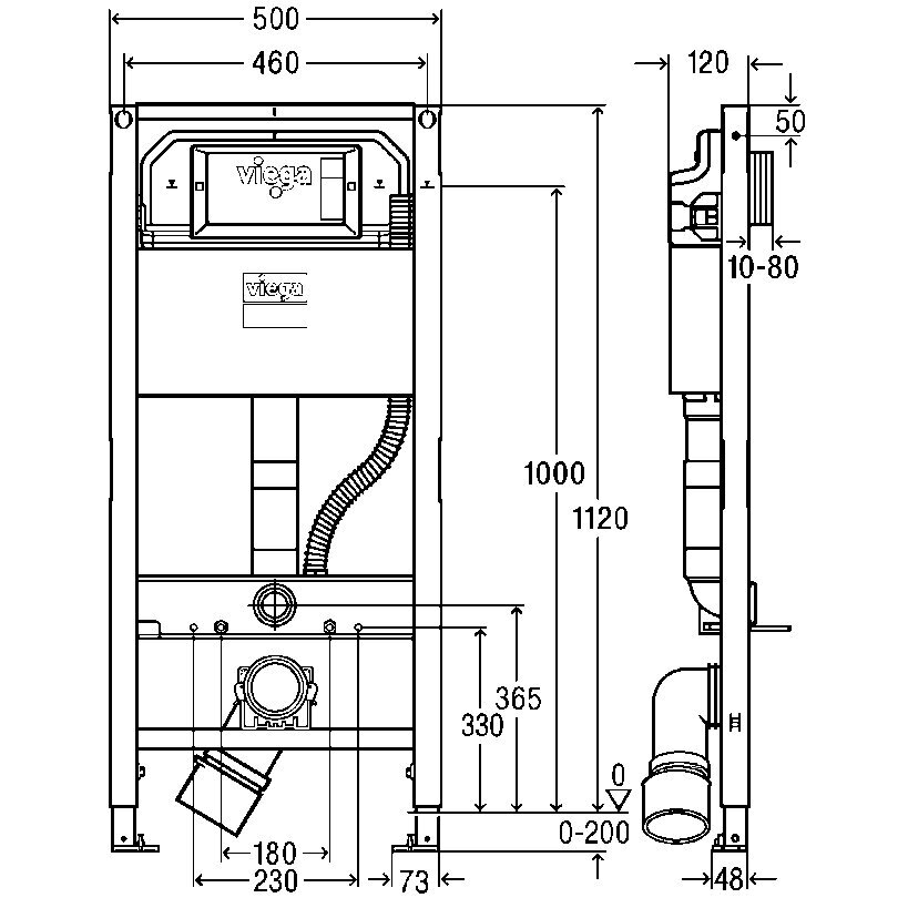 VIEGA WC RĖMAS PREVISTA DRY 771980 4