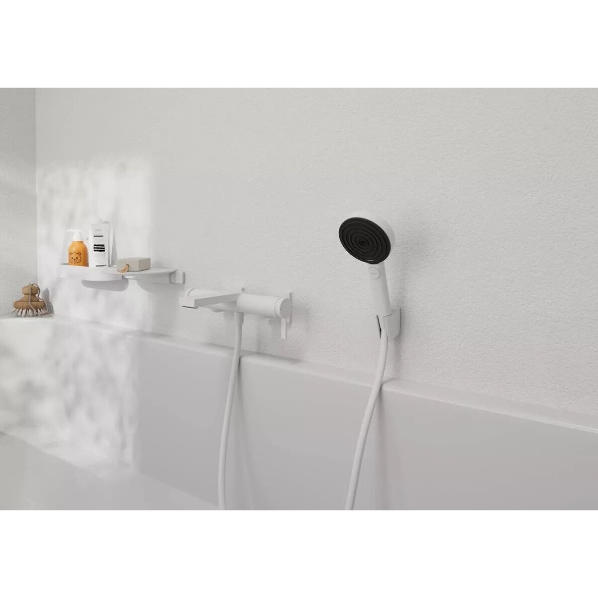 Vonios maišytuvas Hansgrohe Tecturis E, balta matinė 1