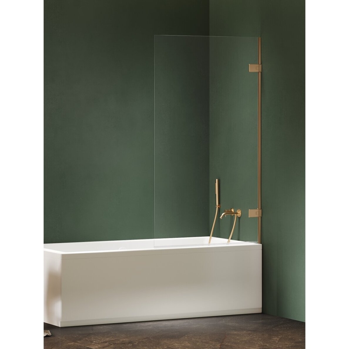 Vonios sienelė New Trendy Oxia Gold BRUSHED, pasirenkamas dydis ir pusė Vonios sienelė New Trendy Oxia Gold BRUSHED, pasirenkamas dydis ir pusė