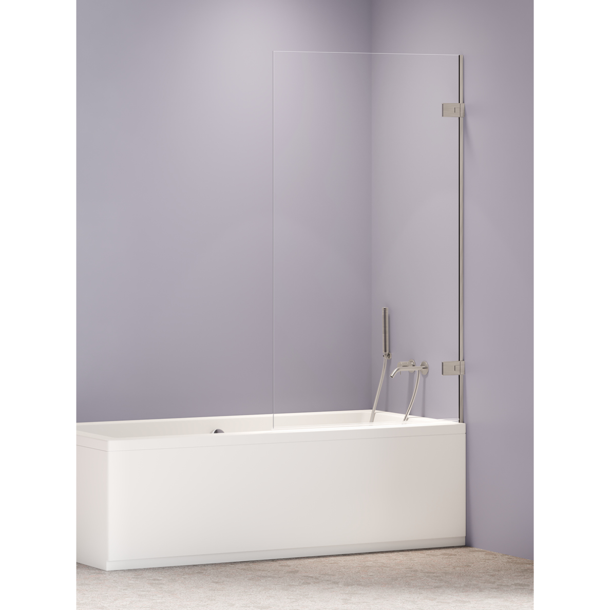 Vonios sienelė New Trendy Oxia NICKEL BRUSHED, pasirenkamas dydis ir pusė Vonios sienelė New Trendy Oxia NICKEL BRUSHED, pasirenkamas dydis ir pusė