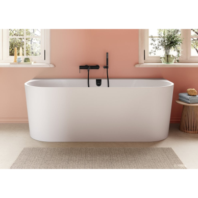 Vonia VILLEROY&BOCH Oberon 2.0 180x80 su priekine panele, apvalinti kampai, su sifonu baltais ir chromuotais dangteliais 4 Vonia VILLEROY&BOCH Oberon 2.0 180x80 su priekine panele, apvalinti kampai, su sifonu baltais ir chromuotais dangteliais 4