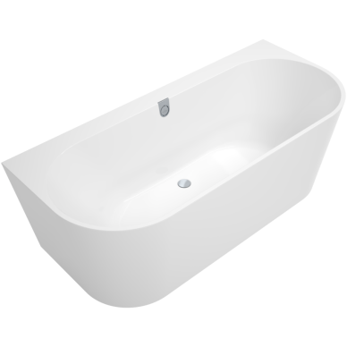 Vonia VILLEROY&BOCH Oberon 2.0 180x80 su priekine panele, apvalinti kampai, su sifonu baltais ir chromuotais dangteliais 1 Vonia VILLEROY&BOCH Oberon 2.0 180x80 su priekine panele, apvalinti kampai, su sifonu baltais ir chromuotais dangteliais 1