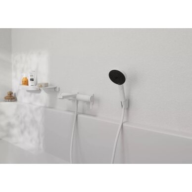 Vonios maišytuvas Hansgrohe Tecturis E, balta matinė 1 Vonios maišytuvas Hansgrohe Tecturis E, balta matinė 1