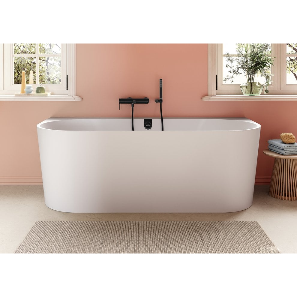 Vonia VILLEROY&BOCH Oberon 2.0 180x80 su priekine panele, apvalinti kampai, su sifonu baltais ir chromuotais dangteliais 4 Vonia VILLEROY&BOCH Oberon 2.0 180x80 su priekine panele, apvalinti kampai, su sifonu baltais ir chromuotais dangteliais 4