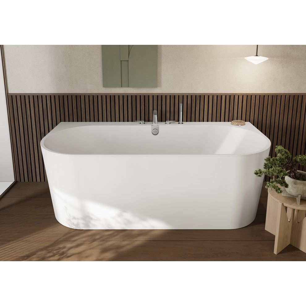 Vonia VILLEROY&BOCH Oberon 2.0 180x80 su priekine panele, apvalinti kampai, su sifonu baltais ir chromuotais dangteliais Vonia VILLEROY&BOCH Oberon 2.0 180x80 su priekine panele, apvalinti kampai, su sifonu baltais ir chromuotais dangteliais