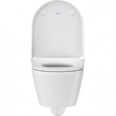 WC rėmo Tece, balto mygtuko Loop ir klozeto Duravit D-Neo rimless komplektas 6