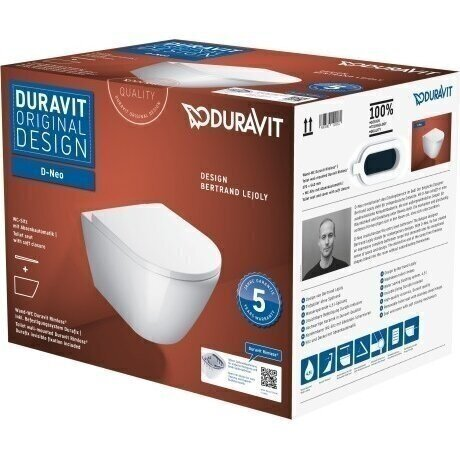 WC rėmo Tece, balto mygtuko Now ir klozeto Duravit D-Neo rimless komplektas 6 WC rėmo Tece, balto mygtuko Now ir klozeto Duravit D-Neo rimless komplektas 6