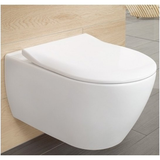 WC rėmo Tece, juodo mygtuko Now ir pakabinamo klozeto Villeroy & Boch Subway 2.0 DirectFlush su plonu lėtaeigiu dangčiu komplektas 7