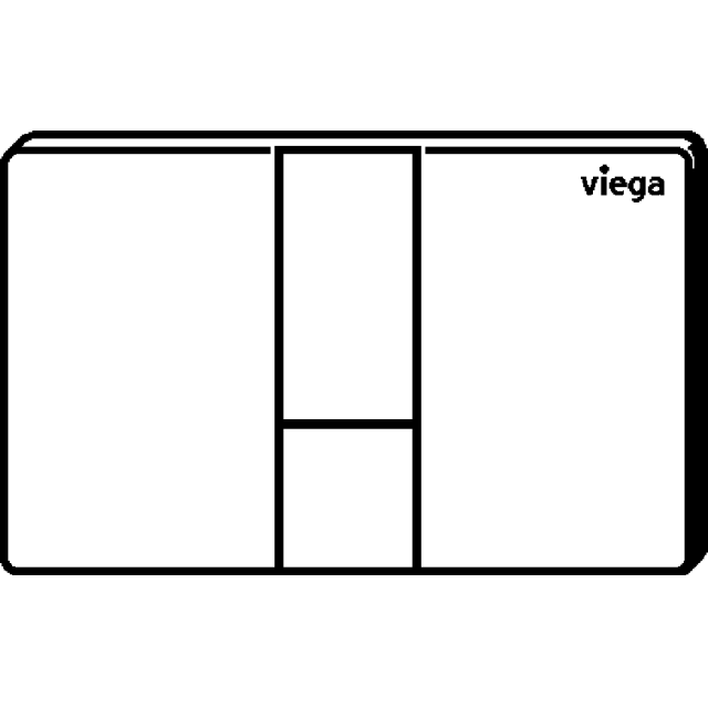 BALTAS WC KLAVIŠAS VIEGA PREVISTA, VISIGN FOR STYLE 24 1 BALTAS WC KLAVIŠAS VIEGA PREVISTA, VISIGN FOR STYLE 24 1