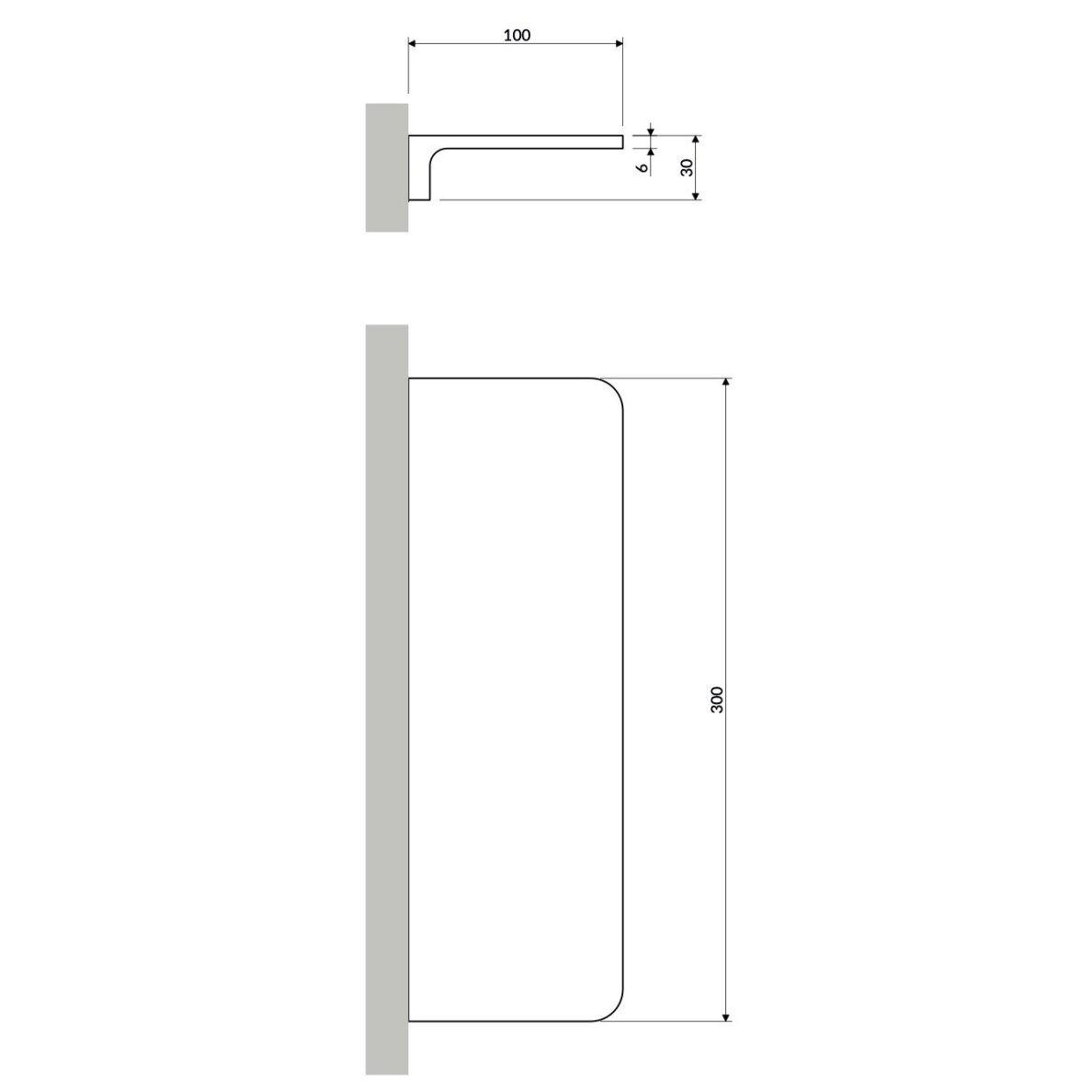 Chromo spalvos žalvarinė lentyna Omnires Modern Project MP60931CR 1 Chromo spalvos žalvarinė lentyna Omnires Modern Project MP60931CR 1
